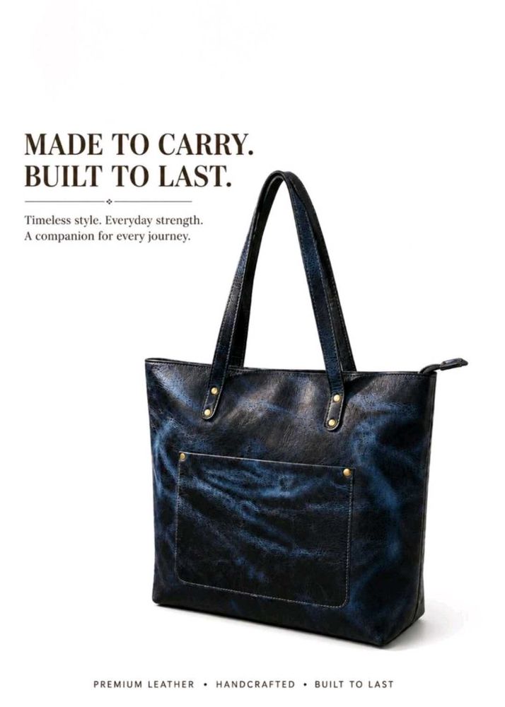 Stylish Leather Tote Bag