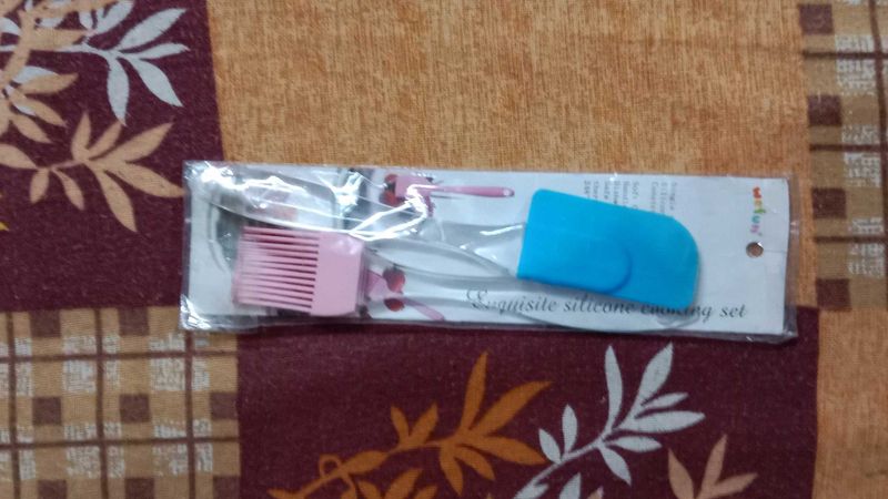Silicon Brush And Spatula