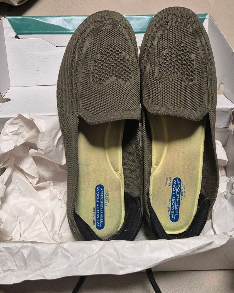 Comfortable Olive Green Loafers