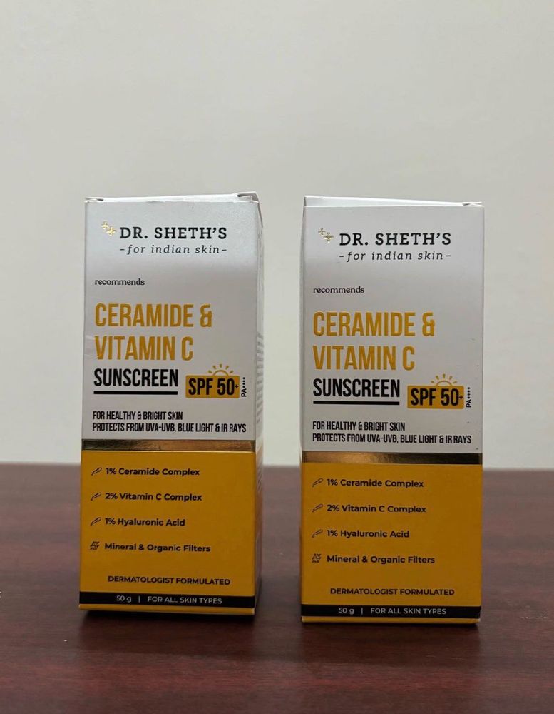 2 Dr. Sheth's Ceramide &amp; Vit C Sunscreen SPF 5