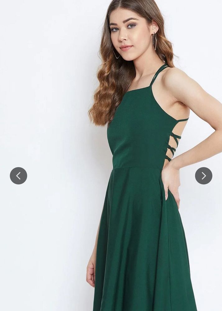 Fit and flare, back gorgeous design mini dress