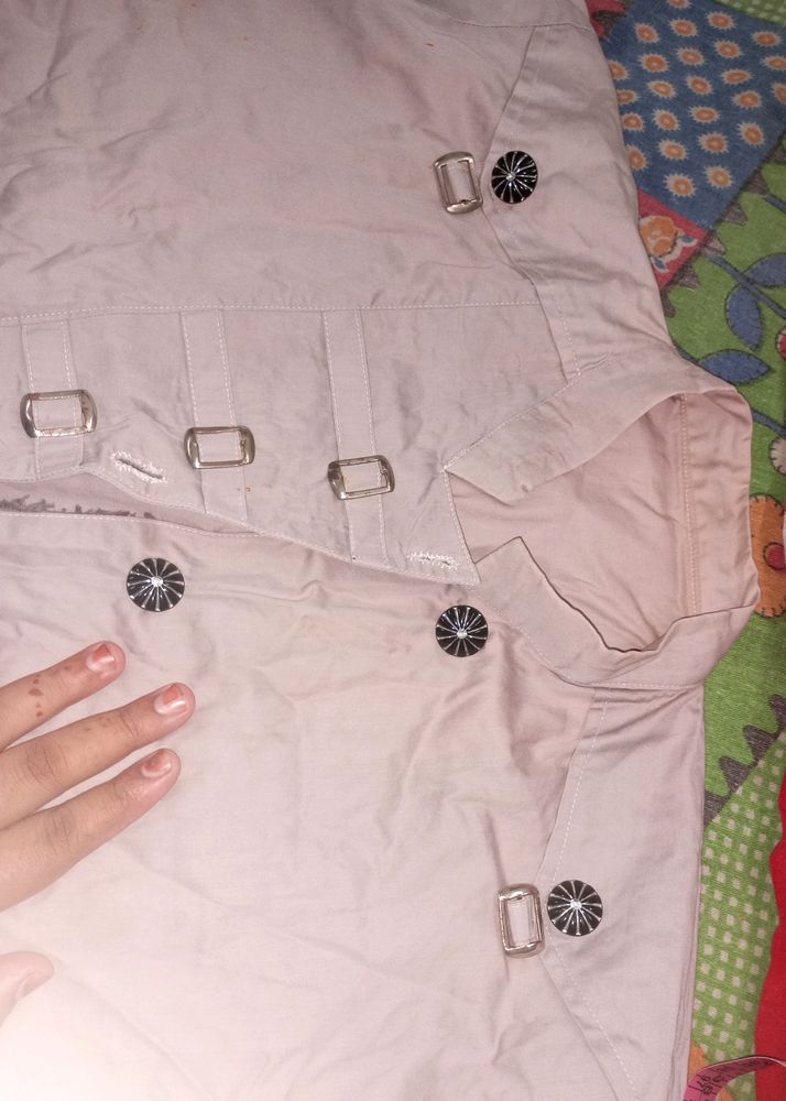 Beautiful Cotton Grey Coat Naqab Only In ₹830❤️