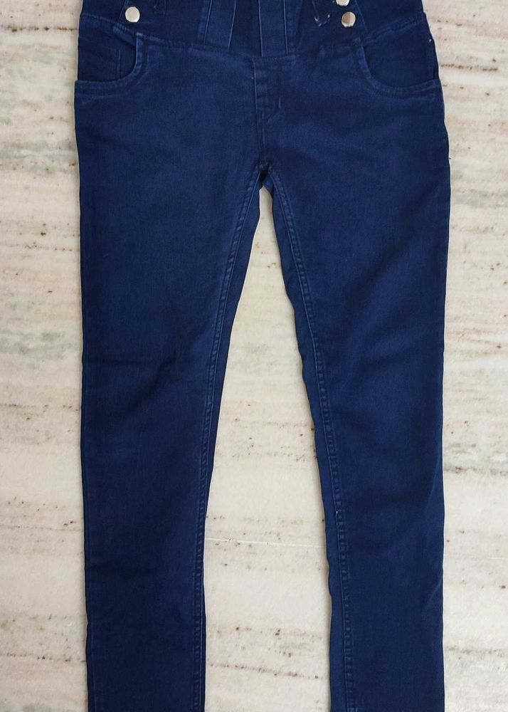 Dark Wash High-Waisted Denim Jeans