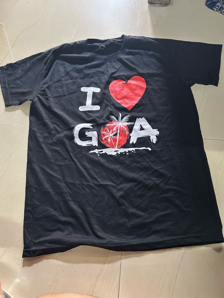 Black I Love Goa T-Shirt