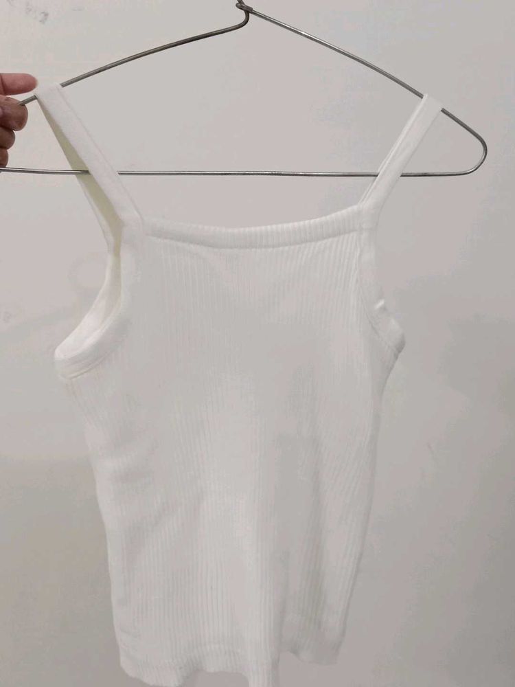White crop top