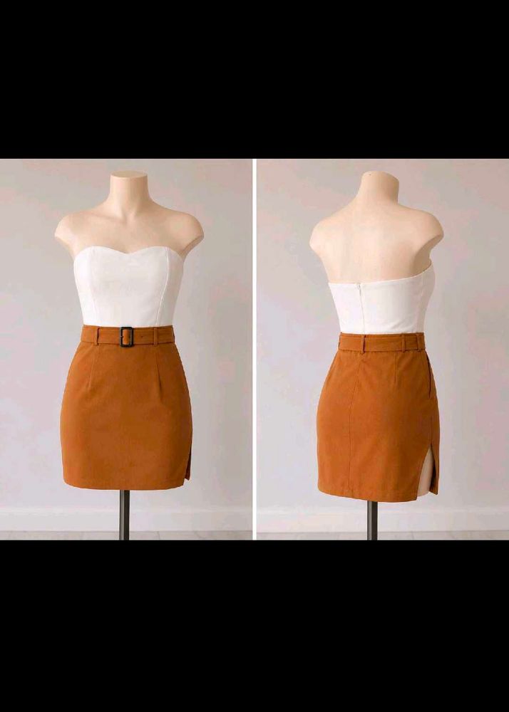 Korean Chic Strapless Padded Tube Dress