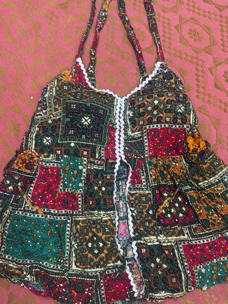 Bohemian Patchwork Cami Top