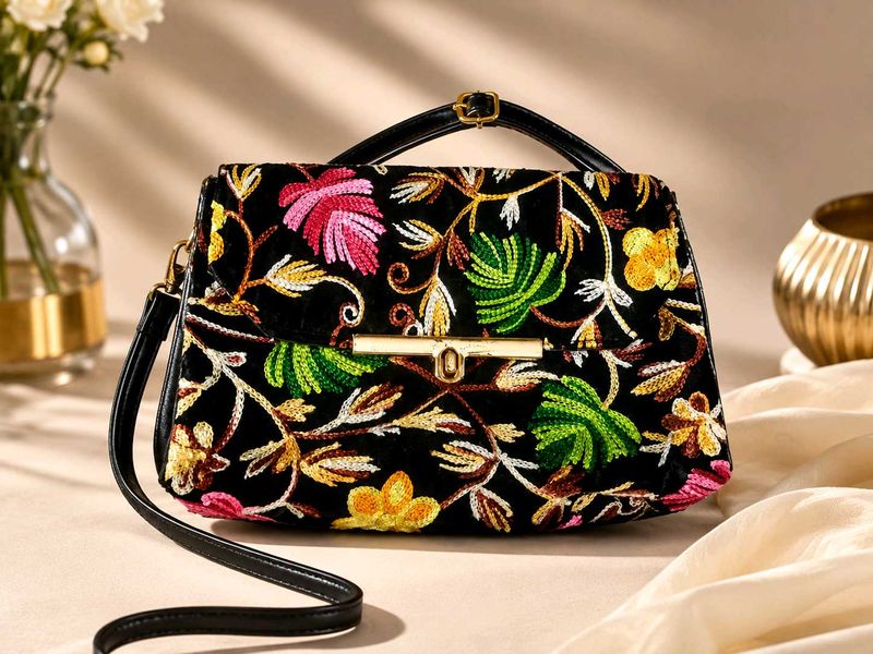 Embroidered Handbag
