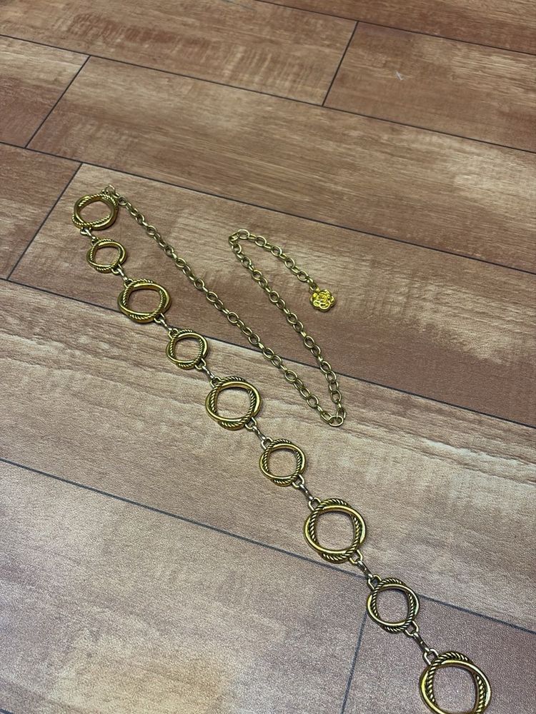 Vintage Gold Circle Chain Belt