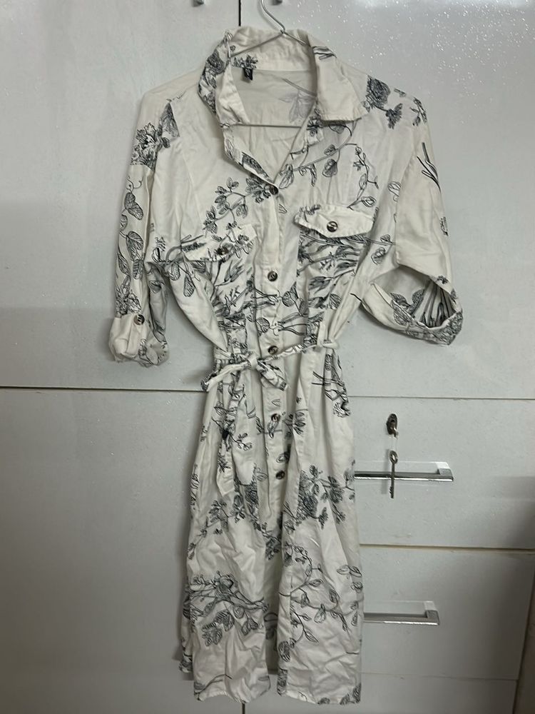 Chic Floral Print Midi Dress