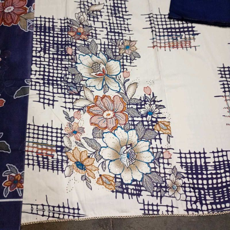 Elegant Floral print dress material