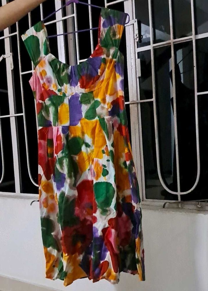 Colorful Watercolor Calvin Klien Dress