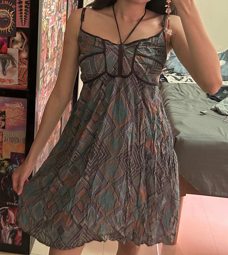 Boho Midi Summer Dress Fairycore