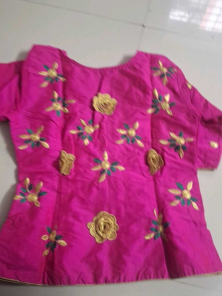 Pink Embroidered Blouse