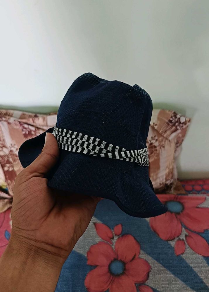 Stylish Navy Blue Bucket Hat
