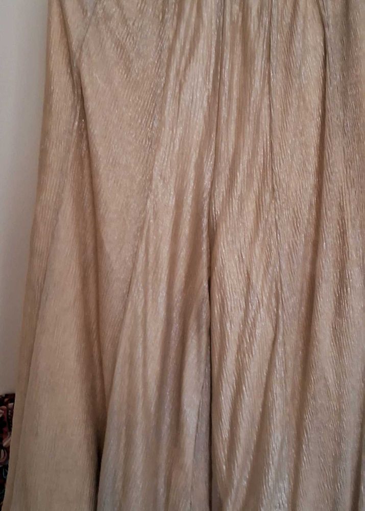 shiny party wear Plazzo