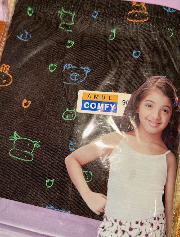 Amul Comfy Girls Cotton Shorts