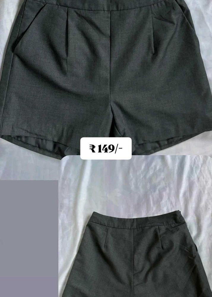 Classic Grey Tailored Shorts