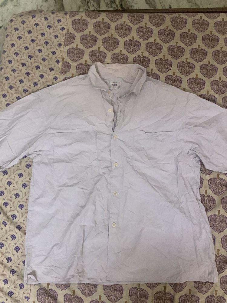 Light Blue Short Sleeve Collared Shirt