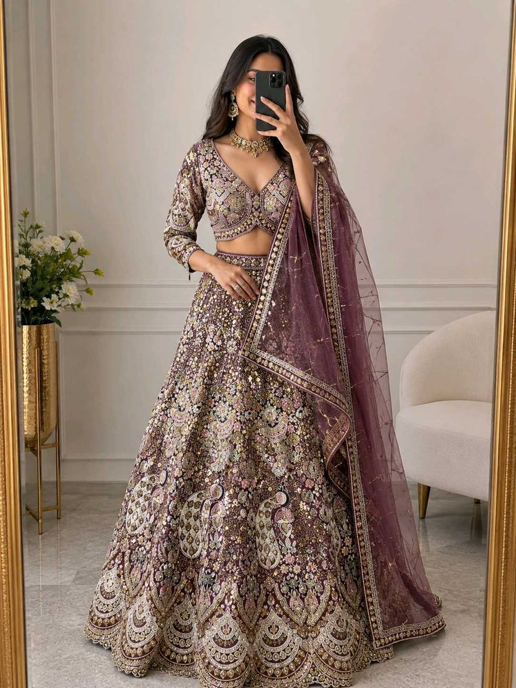 Stunning Engagement Lehenga Choli Set