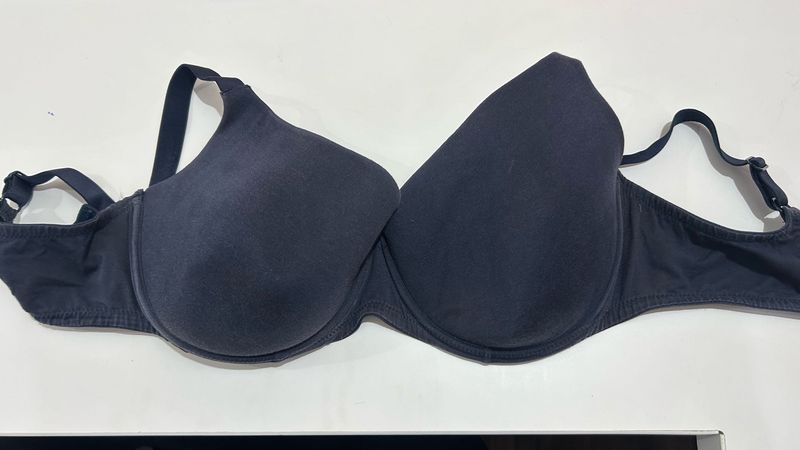 Comfortable Blue T-Shirt Bra - 38DD