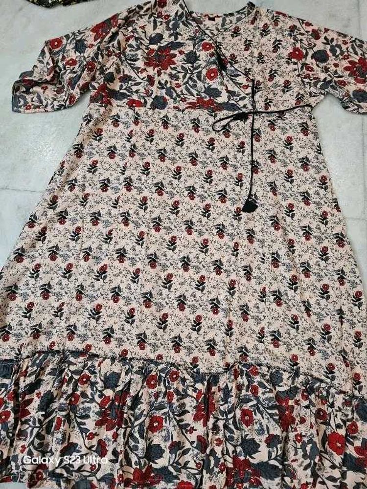 Bohemian Floral Print Kurta