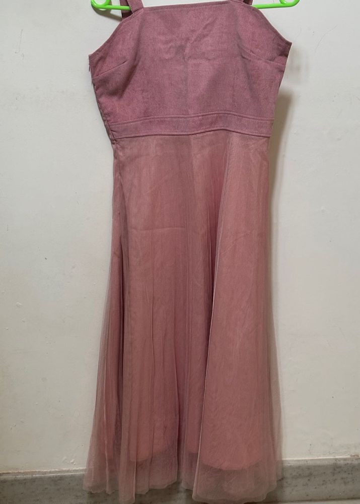Dusty Rose Tulle Dress