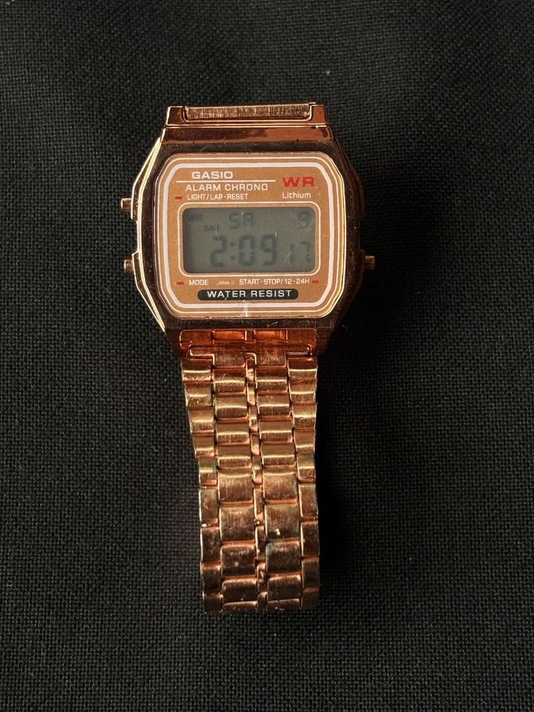 Vintage Rose Gold Digital Watch