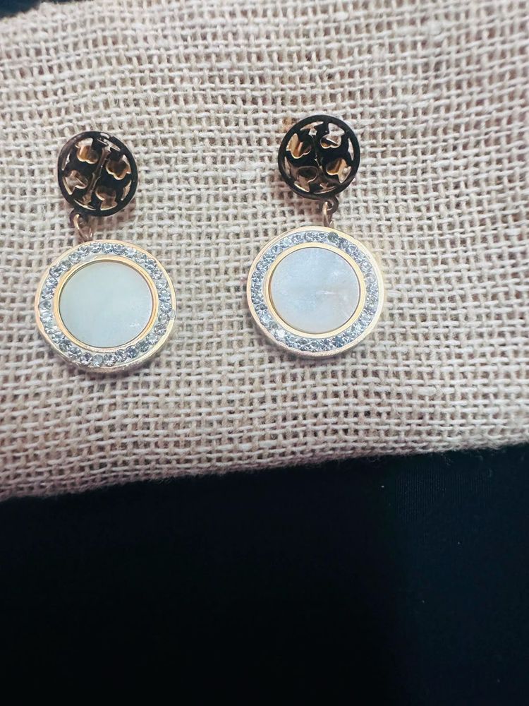 Elegant Round Crystal Earrings