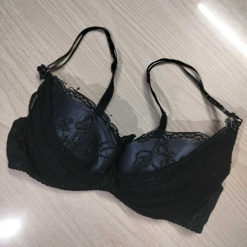 Elegant Black Lace Bra
