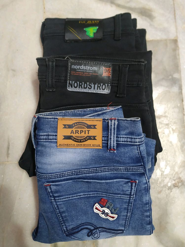Denim Boys Geans(2 Black,1blue)