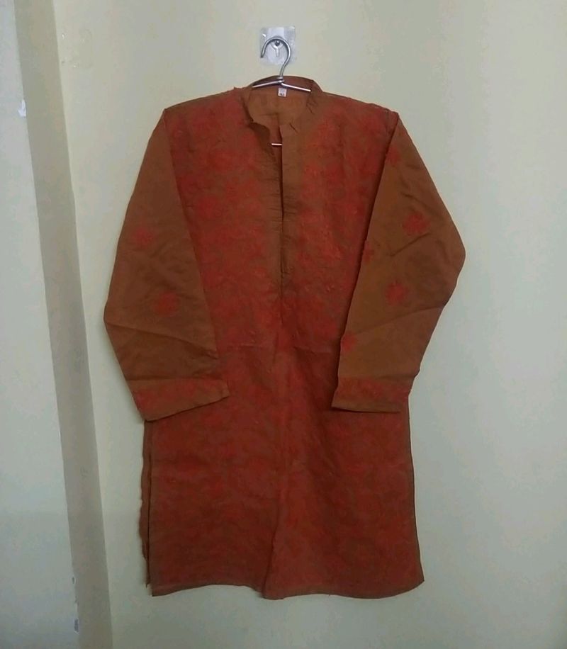 Chikankari Cotton Kurti
