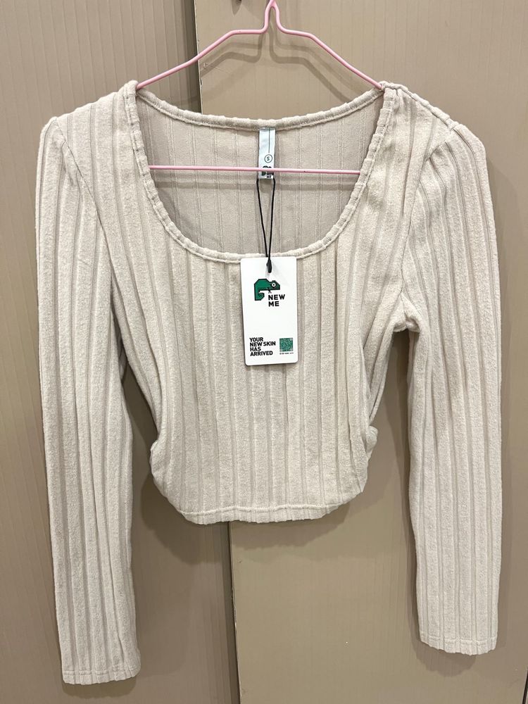 Ribbed Crop Top - New with Tag