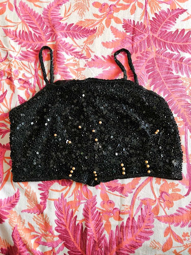 New embellished spaghetti top