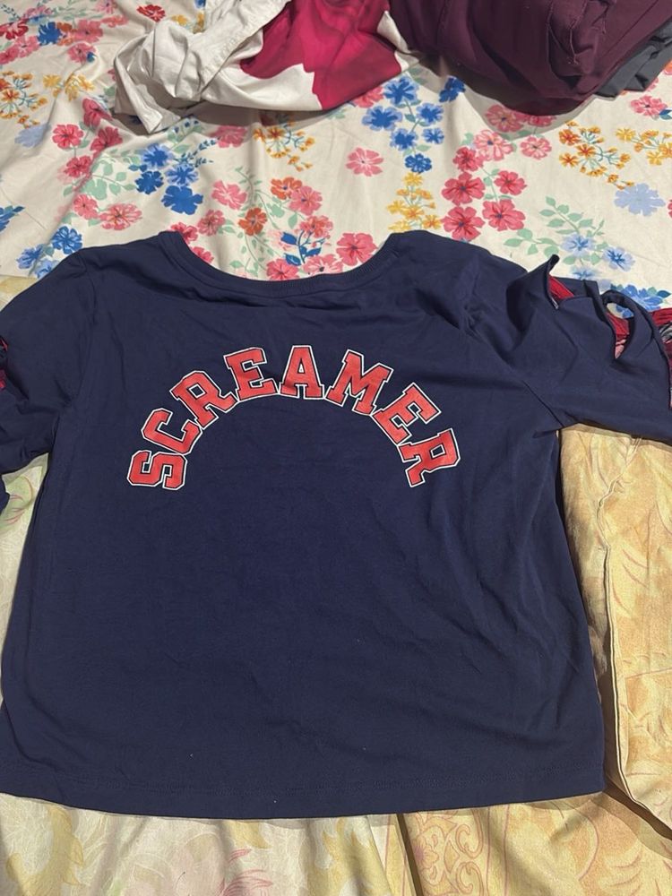 Screamer Navy Blue Graphic Tee
