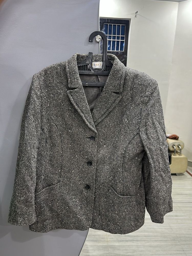 Grey Tweed Blazer
