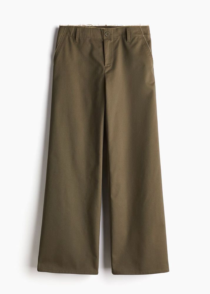 Raw Edge Twill Chinos