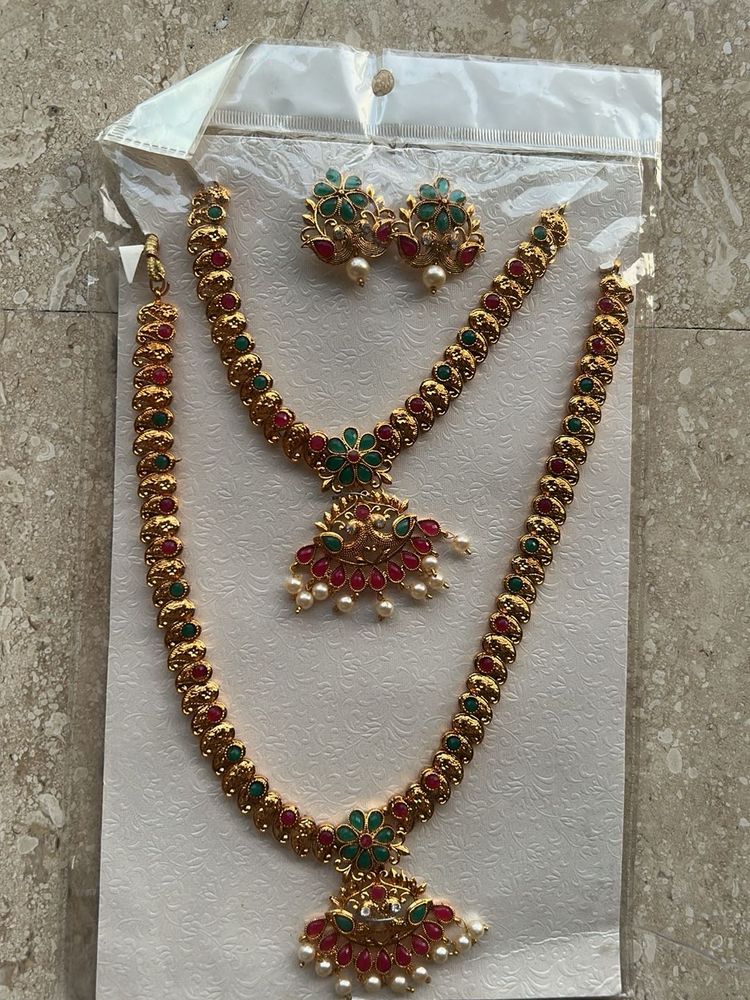 Ethnic Indian Necklace &amp; Earring Set