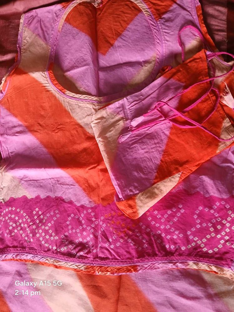 Vibrant Tie-Dye Cotton suit