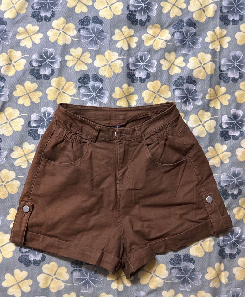 Brown Cargo Shorts