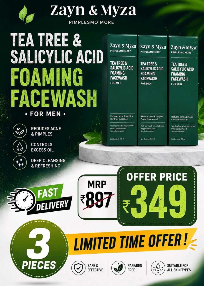 Zayn &amp; Myza Tea Tree Facewash (3 pcs)