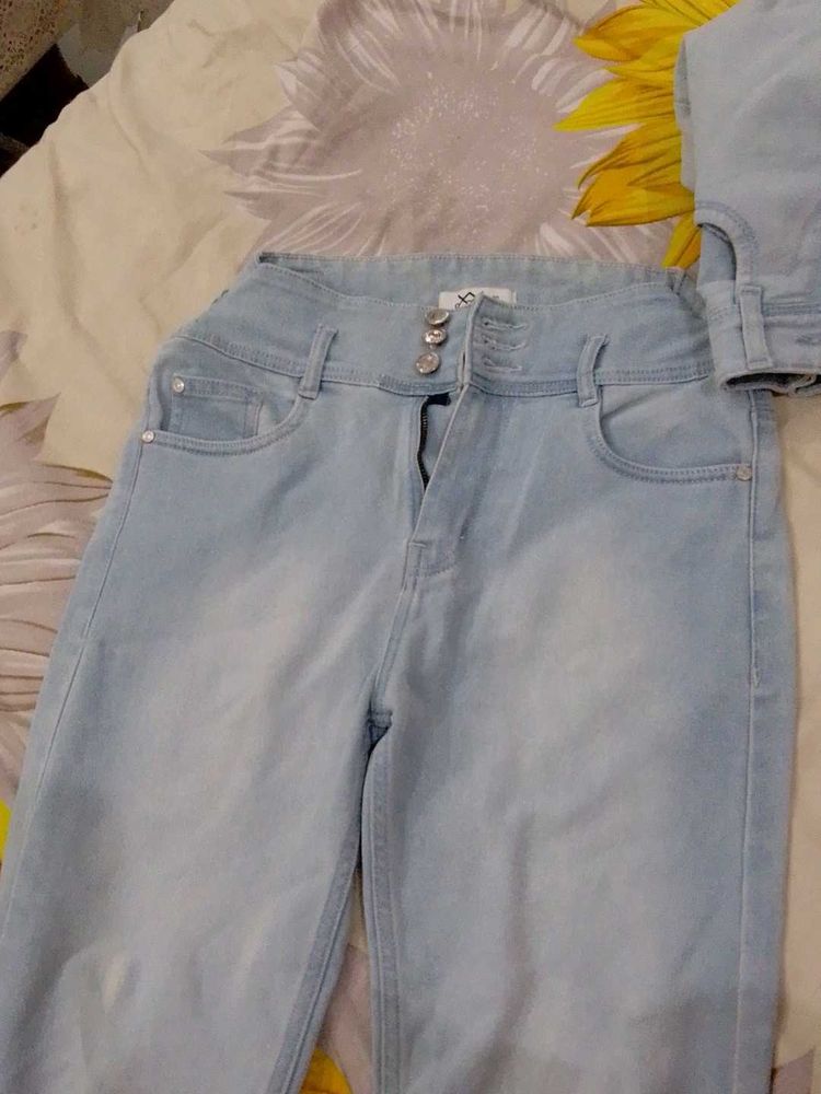 ligh blue women denim jeans