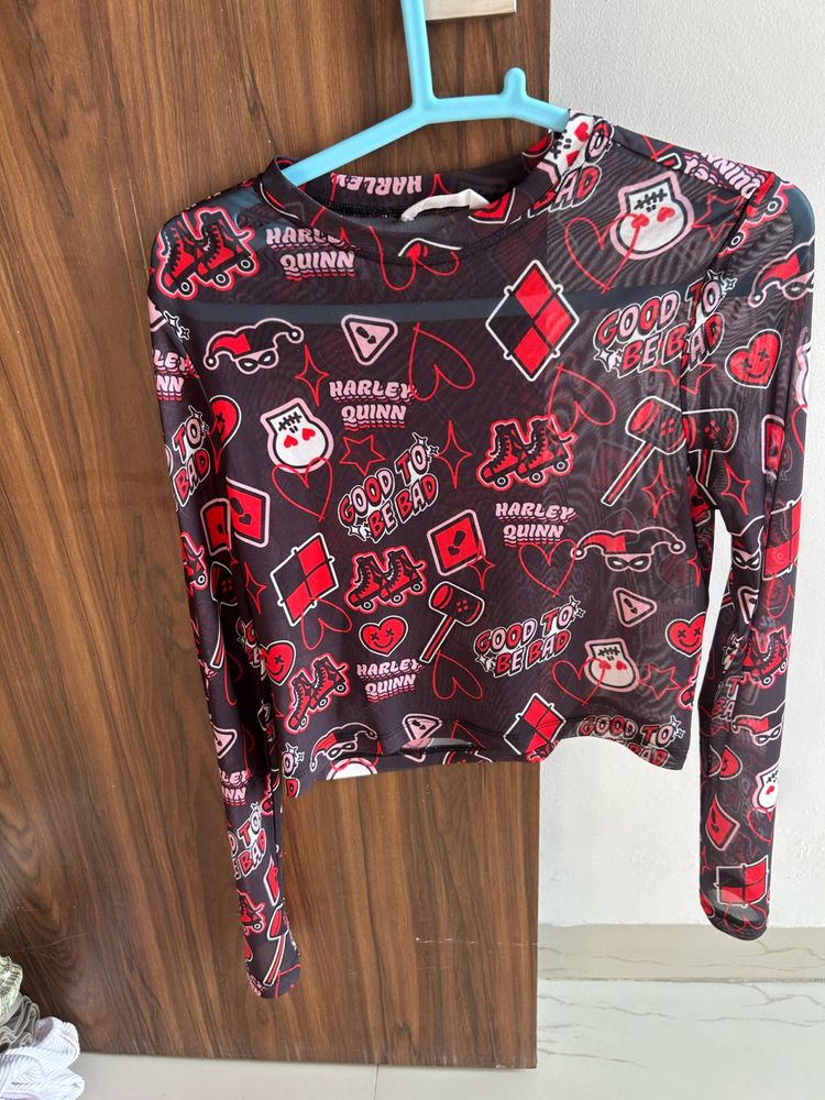 Mesh Top: DC Comics Harley Quinn