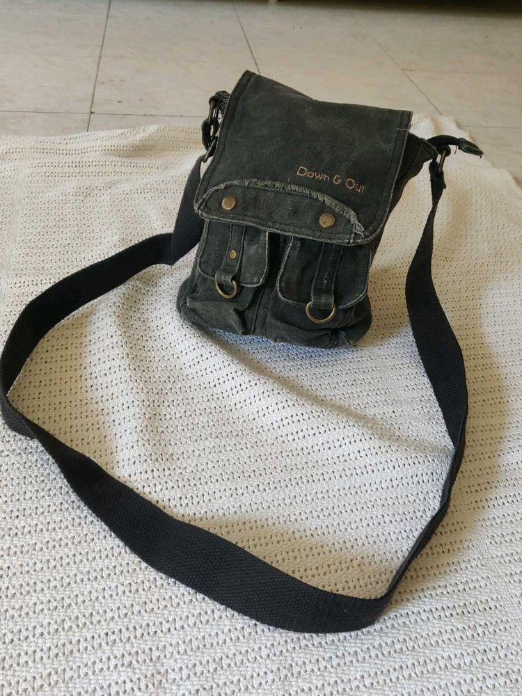 Stylish Dark Grey Crossbody Bag