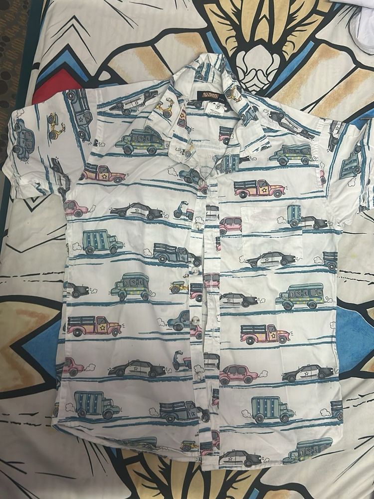 Boy’s Printed Short Sleeve Shirt