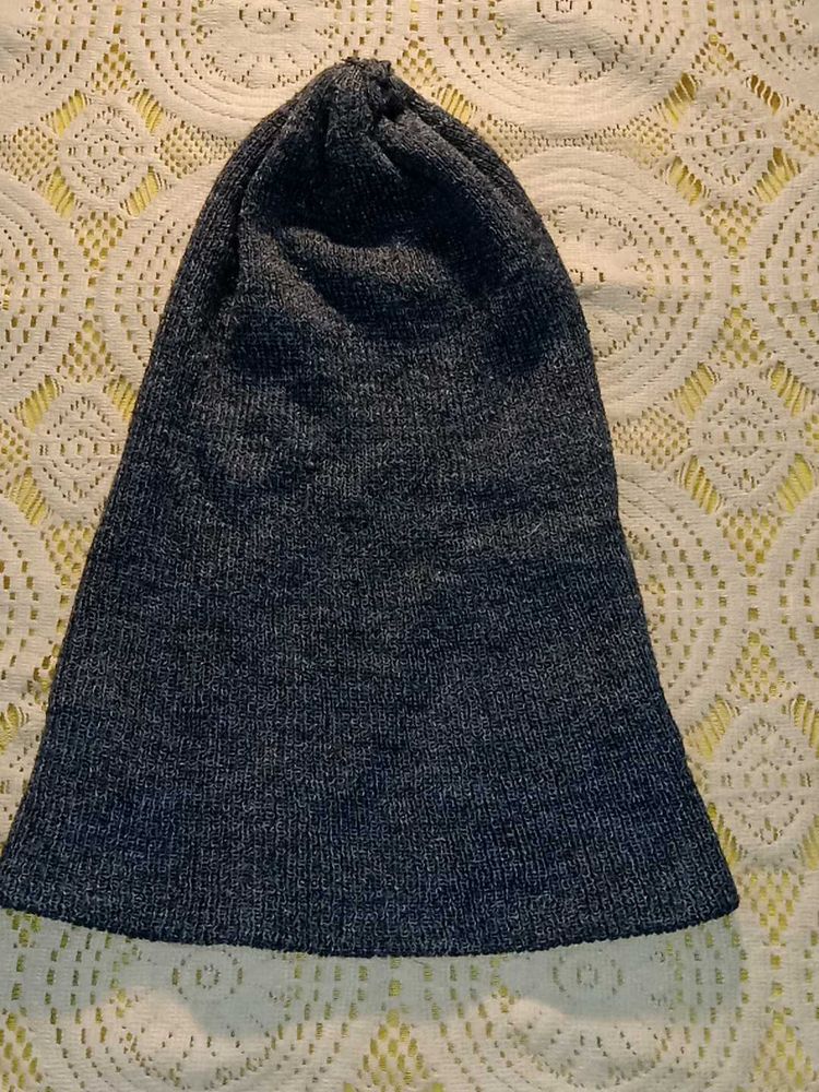 Cozy Knit Beanie Hat - Grey