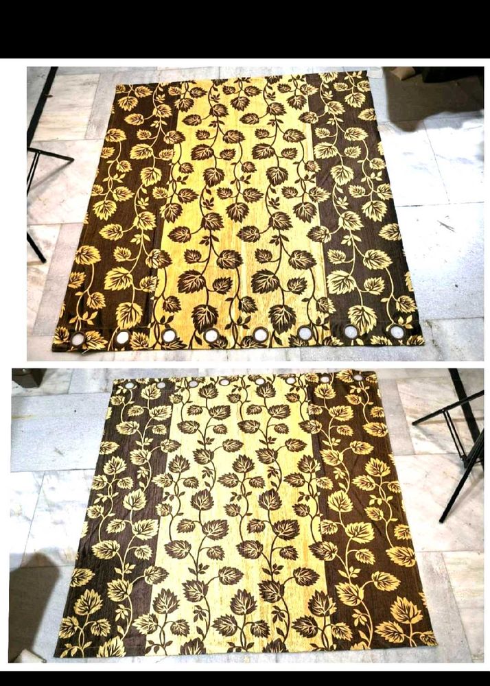 Floral Print Curtain