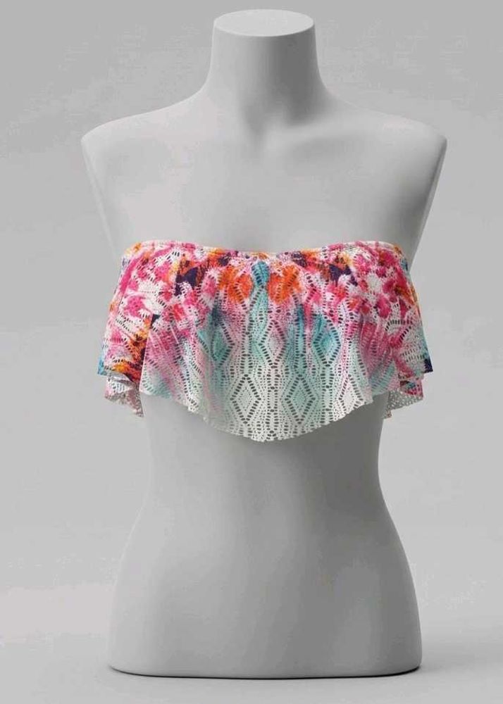Boho Ruffle Bikini Top
