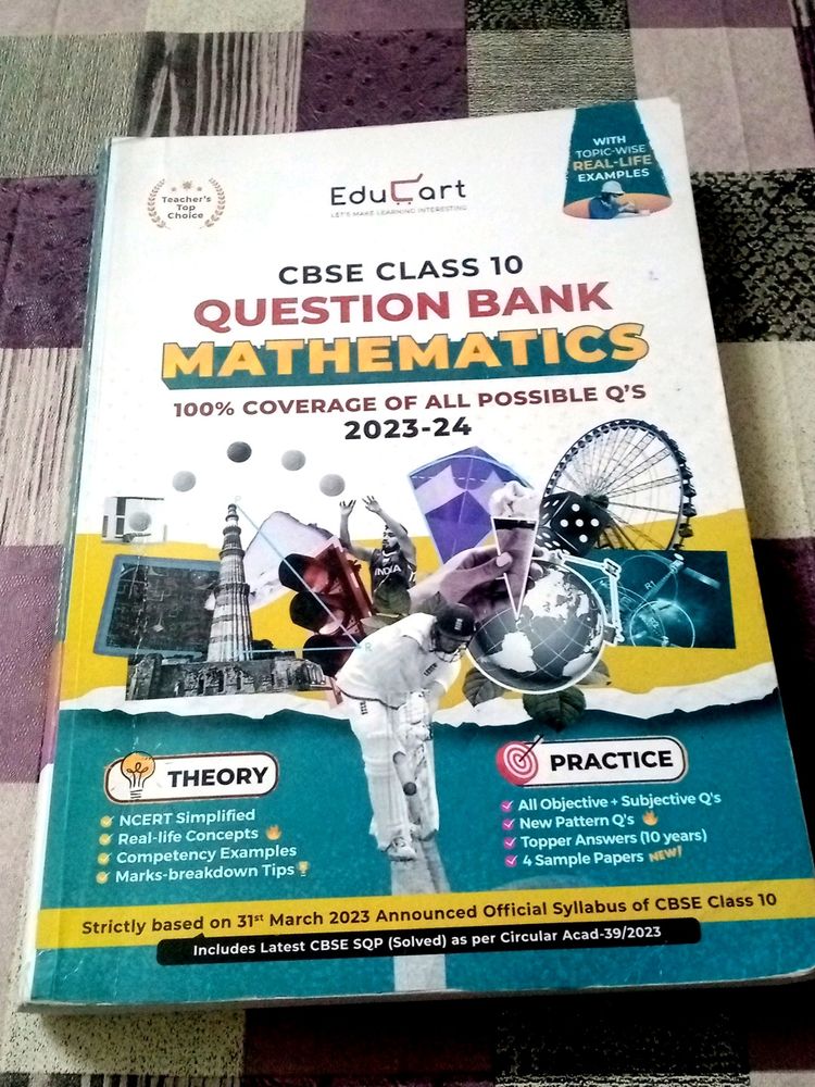 Class 10 Educart Question Bank 2023-24 Mathematics