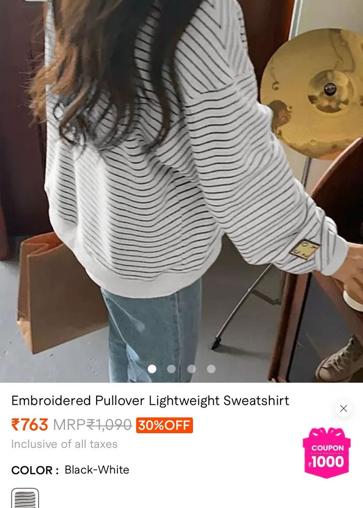 savana Striped Pullover